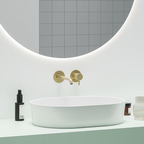 RAVAK ESPIRIT ES 019.60GLB.O1.RB07B umyvadlová podomítková baterie, EcoFlow, kartáčované zlato X070602 Obrázek - fotka