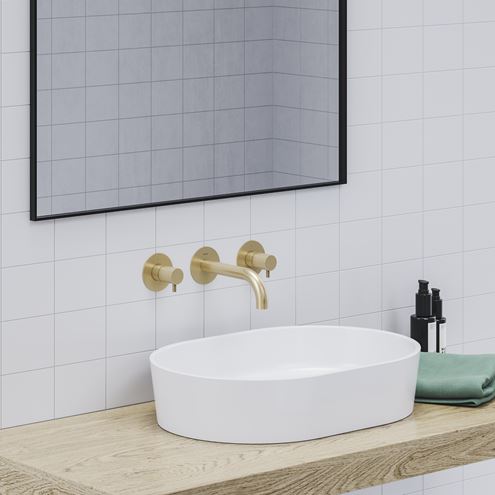 RAVAK ESPIRIT ES 019.60GLB.O1 umyvadlová podomítková baterie, s tělesem, EcoFlow, kartáčované zlato X070600 Obrázek - fotka