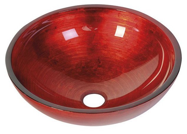 SAPHO MURANO umyvadlová mísa Rosso Impero 40 cm, bez přepadu, sklo, červená AL5318-63 Obrázek - Hlavní obrázek
