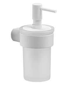 GEDY PIRENEI dávkovač tekutého mýdla 110 ml, sklo, matná bílá