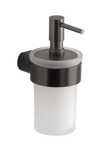 GEDY PIRENEI dávkovač tekutého mýdla 110 ml, sklo, gun metal PI8181 Obrázek - Hlavní obrázek