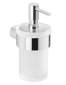 GEDY PIRENEI dávkovač tekutého mýdla 110 ml, sklo, chrom
