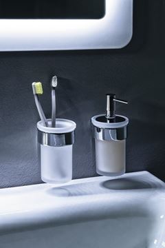 GEDY PIRENEI dávkovač tekutého mýdla 110 ml, sklo, chrom PI8113 Obrázek - fotka