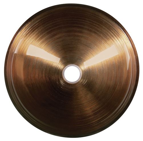 SAPHO MURANO umyvadlová mísa Wenge 40 cm, bez přepadu, sklo, měděná/stříbrná AL5318-66 Obrázek - fotka