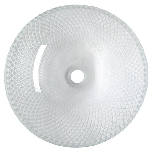 SAPHO BEAUTY umyvadlová mísa Puketa 42 cm, bez přepadu, sklo, čirá gravírovaná TY165 Obrázek - fotka