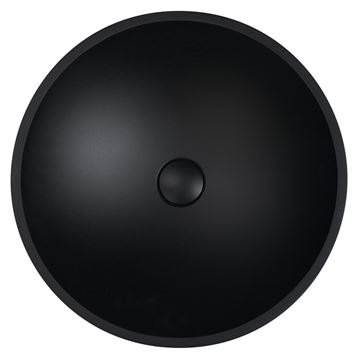 SAPHO BEAUTY umyvadlová mísa Telica 42 cm, bez přepadu, sklo, matná černá TY181B Obrázek - fotka