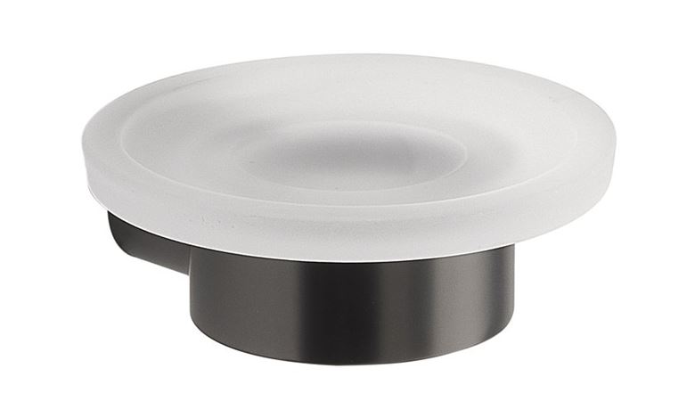 GEDY PIRENEI mýdlenka, nástěnná, sklo, gun metal PI1181 Obrázek - Hlavní obrázek