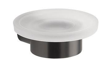 GEDY PIRENEI mýdlenka, nástěnná, sklo, gun metal