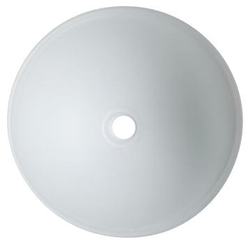 SAPHO BEAUTY umyvadlová mísa Telica 42 cm, bez přepadu, sklo, matná bílá TY181W Obrázek - fotka