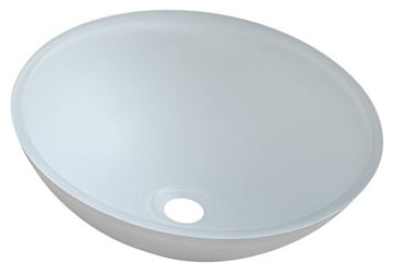 SAPHO BEAUTY umyvadlová mísa Telica 42 cm, bez přepadu, sklo, matná bílá
