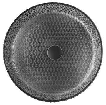 SAPHO BEAUTY umyvadlo na desku Maragua 39,5 cm, bez přepadu, sklo, černá gravírovaná  TY214 Obrázek - fotka