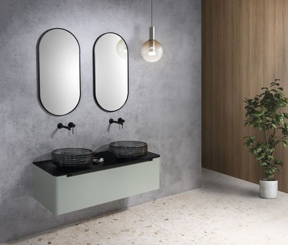 SAPHO BEAUTY umyvadlo na desku Maragua 39,5 cm, bez přepadu, sklo, černá gravírovaná  TY214 Obrázek - fotka