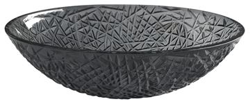 SAPHO BEAUTY umyvadlová mísa Purus 50 cm, bez přepadu, sklo, černá gravírovaná TY305SG Obrázek - fotka