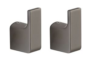 GEDY PIRENEI háček na ručník, 2ks, gun metal