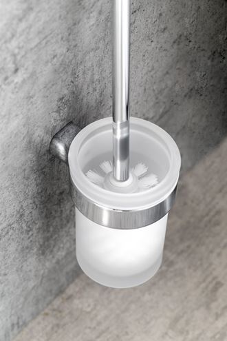 GEDY PIRENEI WC štětka, nástěnná, sklo, chrom PI330313 Obrázek - fotka