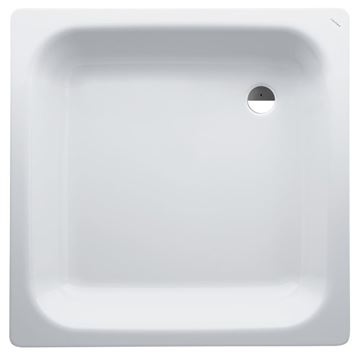 LAUFEN PLATINA sprchová vanička 90x90 cm, smaltovaná ocel, bez nožiček, Antislip