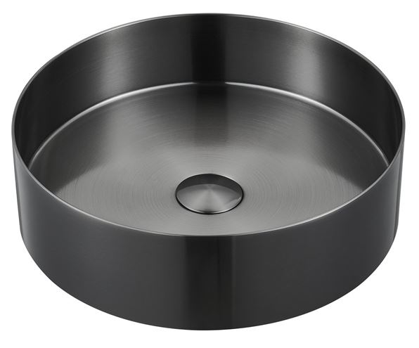 SAPHO AURUM umyvadlová mísa 38 cm, bez přepadu, nerez, gun metal AU101 Obrázek - Hlavní obrázek