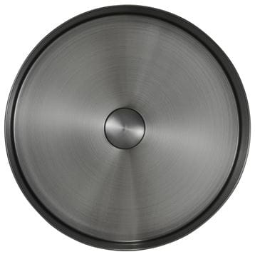 SAPHO AURUM umyvadlová mísa 38 cm, bez přepadu, nerez, gun metal AU101 Obrázek - fotka