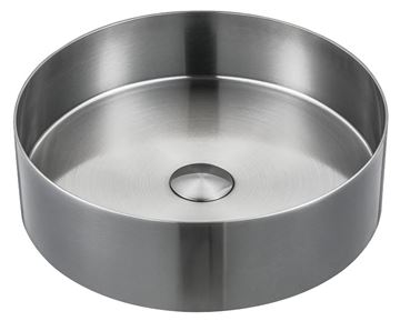 SAPHO AURUM umyvadlová mísa 38 cm, bez přepadu, matná nerez
