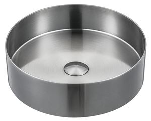SAPHO AURUM umyvadlová mísa 38 cm, bez přepadu, matná nerez