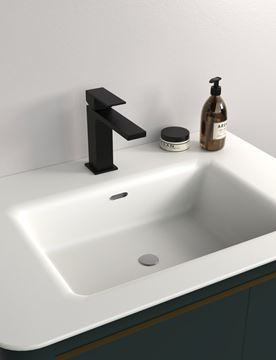 SAPHO CUBEMIX umyvadlová stojánková baterie, matná černá CM002B Obrázek - fotka