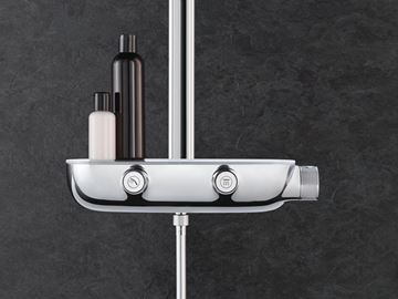 GROHE RAINSHOWER SYSTEM SMARTCONTROL MONO 360 sprchový set s termostatickou baterií, horní sprcha, ruční sprcha se 4 proudy, tyč, hadice, chrom 26361000 Obrázek - fotka