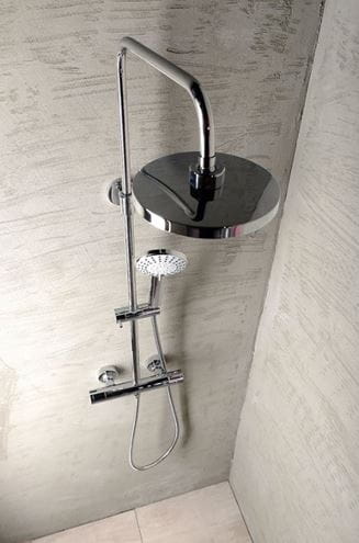 AQUALINE LIGA sprchový set s termostatickou baterií, horní sprcha, ruční sprcha se 3 proudy, teleskopická  tyč, hadice, chrom SL533 Obrázek - fotka