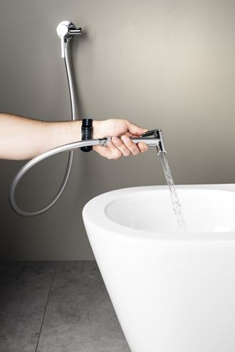SAPHO ICONIC bidetová podomítková baterie, se sprškou, s tělesem, chrom AF040 Obrázek - fotka
