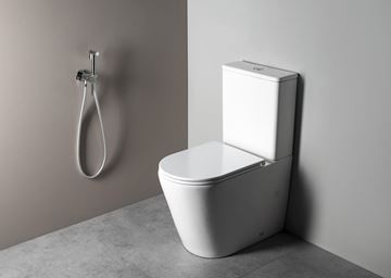 SAPHO ICONIC bidetová podomítková baterie, se sprškou, s tělesem, chrom AF040 Obrázek - fotka