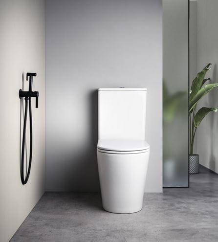 SAPHO ICONIC bidetová podomítková baterie, se sprškou, s tělesem, matná černá AF040B Obrázek - fotka