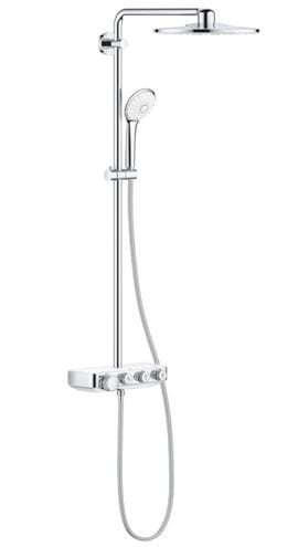 GROHE EUPHORIA SMARTCONTROL SYSTEM 310 DUO sprchový set s termostatickou baterií, horní sprcha, ruční sprcha se 3 proudy, tyč, hadice, měsíční bílá/chrom 26507LS0 Obrázek - Hlavní obrázek