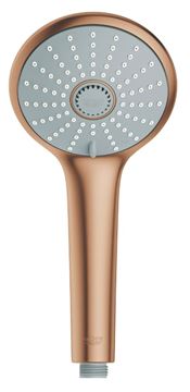 GROHE EUPHORIA SYSTEM 310 sprchový set s termostatickou baterií, horní sprcha, ruční sprcha se 3 proudy, tyč, hadice, kartáčovaný warm sunset 26075DL0 Obrázek - fotka