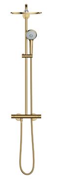 GROHE EUPHORIA SYSTEM 310 sprchový set s termostatickou baterií, horní sprcha, ruční sprcha se 3 proudy, tyč, hadice, cool sunrise 26075GL0 Obrázek - fotka