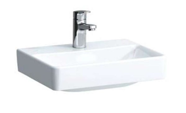LAUFEN PRO S umývátko 45 cm, s otvorem pro baterii, bez přepadu H8159610001561 Obrázek - Hlavní obrázek