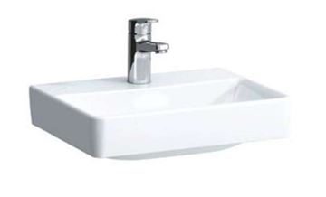 LAUFEN PRO S umývátko 45 cm, s otvorem pro baterii, bez přepadu