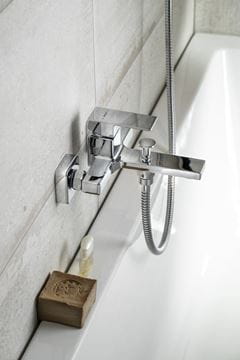 SAPHO CUBEMIX vanová nástěnná baterie, s přepínačem, chrom CM010 Obrázek - fotka