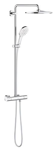 GROHE RAINSHOWER SMARTACTIVE 310 sprchový set s termostatickou baterií, horní sprcha, ruční sprcha se 3 proudy, tyč, hadice, měsíční bílá/chrom  26647LS0 Obrázek - Hlavní obrázek