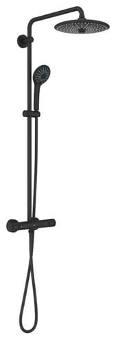 GROHE EUPHORIA SYSTEM 260 sprchový set s termostatickou baterií, horní sprcha, ruční sprcha se 3 proudy, tyč, hadice, Water Saving, phantom black 27615KF2 Obrázek - Hlavní obrázek
