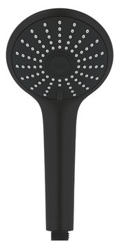GROHE EUPHORIA SYSTEM 260 sprchový set s termostatickou baterií, horní sprcha, ruční sprcha se 3 proudy, tyč, hadice, Water Saving, phantom black 27615KF2 Obrázek - fotka