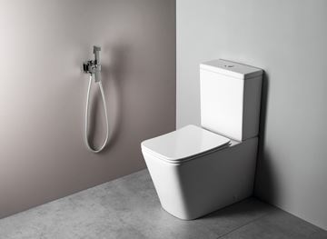 SAPHO CUBEMIX bidetová podomítková baterie, se sprškou, s tělesem, chrom CM040 Obrázek - fotka