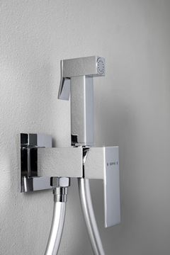 SAPHO CUBEMIX bidetová podomítková baterie, se sprškou, s tělesem, chrom CM040 Obrázek - fotka