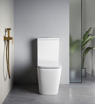SAPHO CUBEMIX bidetová podomítková baterie, se sprškou, s tělesem, PVD, matné zlato CM040GB Obrázek - fotka