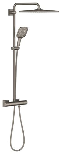 GROHE RAINSHOWER SMARTACTIVE 310 CUBE sprchový set s termostatickou baterií, horní sprcha, ruční sprcha se 3 proudy, tyč, hadice, Water Saving, kartáčovaný hard graphite 26837AL0 Obrázek - Hlavní obrázek