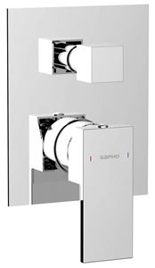 SAPHO CUBEMIX podomítková baterie, pro 2 spotřebiče, s tělesem, chrom
