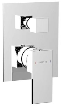 SAPHO CUBEMIX podomítková baterie, pro 2 spotřebiče, s tělesem, chrom