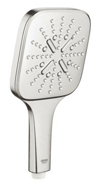 GROHE RAINSHOWER SMARTACTIVE 310 CUBE sprchový set s termostatickou baterií, horní sprcha, ruční sprcha se 3 proudy, tyč, hadice, Water Saving, supersteel 26837DC0 Obrázek - fotka