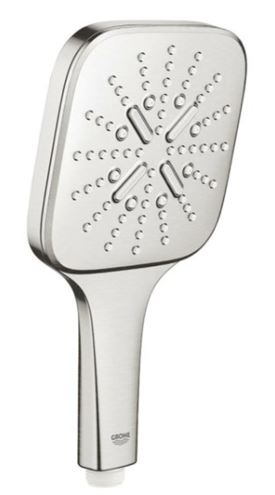 GROHE RAINSHOWER SMARTACTIVE 310 CUBE sprchový set s termostatickou baterií, horní sprcha, ruční sprcha se 3 proudy, tyč, hadice, Water Saving, supersteel 26837DC0 Obrázek - fotka