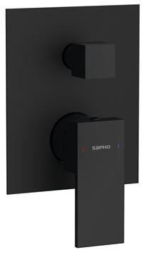 SAPHO CUBEMIX podomítková baterie, pro 2 spotřebiče, s tělesem, matná černá