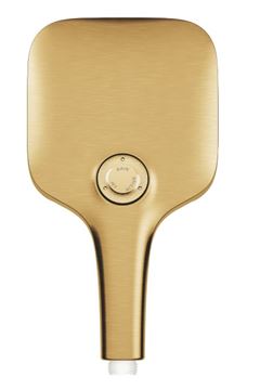 GROHE RAINSHOWER SMARTACTIVE 310 CUBE sprchový set s termostatickou baterií, horní sprcha, ruční sprcha se 3 proudy, tyč, hadice, Water Saving, kartáčovaný cool sunrise 26837GN0 Obrázek - fotka