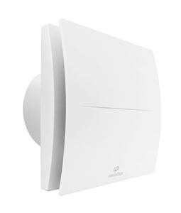 AERAULIQA QD100HT axiální ventilátor 100 mm, nástěnný/stropní/do okna, s časovačem a čidlem vlhkosti, se zpětnou klapkou